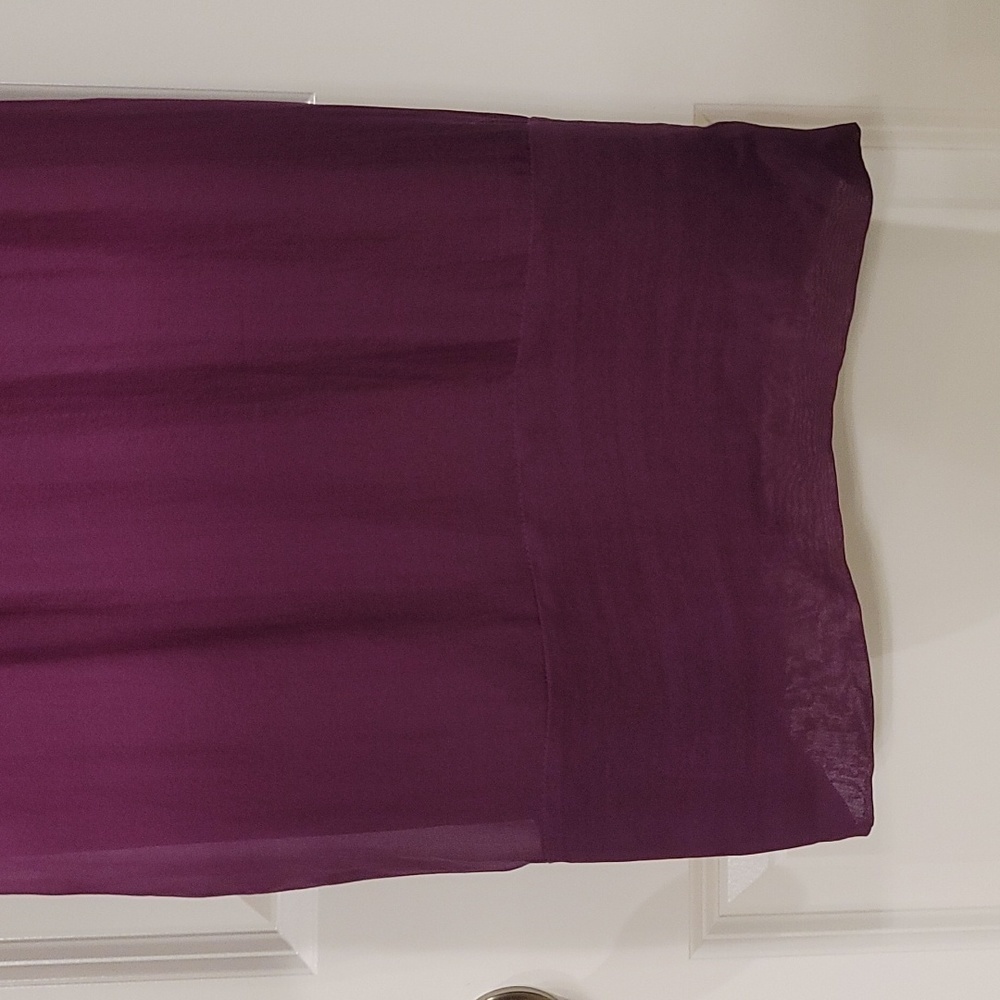 Rebecca Taylor Silk Purple Ombre Spaghetti Straps Mini Dress - Size 8 - Picture 7 of 10